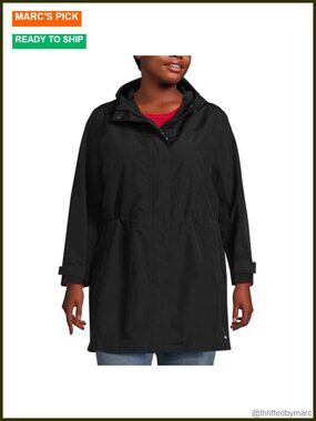 Waterproof Hooded Raincoat Windproof Sealed Seams Reflective Rain Jacket